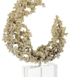 LUNAR EMBRACE SCULPTURE ON CRYSTAL - Luxury Furniture Mercato Interiors